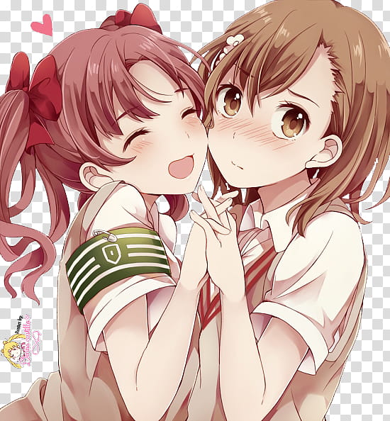 RENDER / MISAKA MIKOTO x SHIRAI KUROKO transparent background PNG clipart