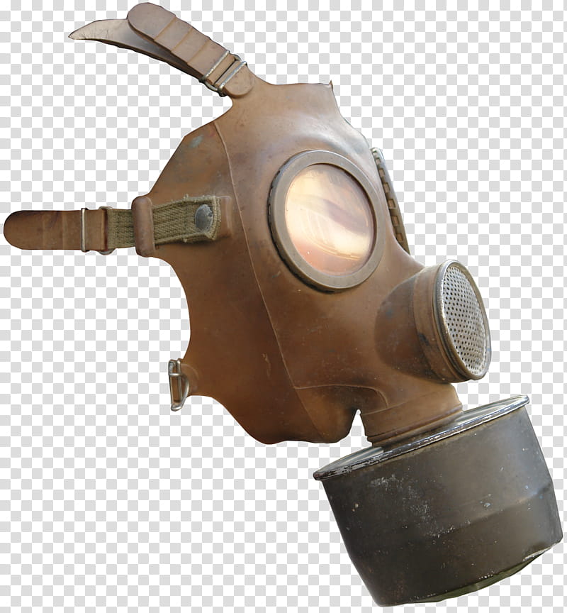 gas mask, brown and black gas mask transparent background PNG clipart