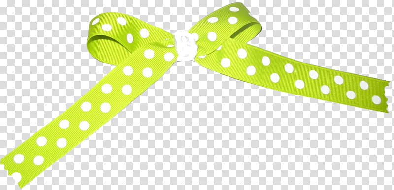 Bows, green and white polka-dot bow transparent background PNG clipart