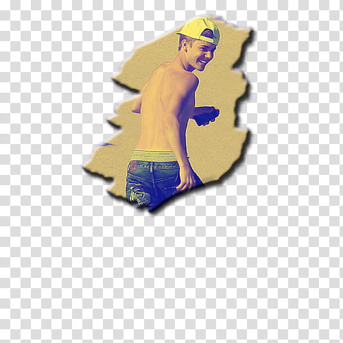 Manchas Justin Bieber, boy in yellow cap transparent background PNG clipart