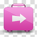 Girlz Love Icons , activation, pink briefcase art transparent background PNG clipart