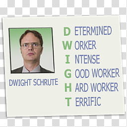 The Office Collection, Dwight Schrute transparent background PNG clipart