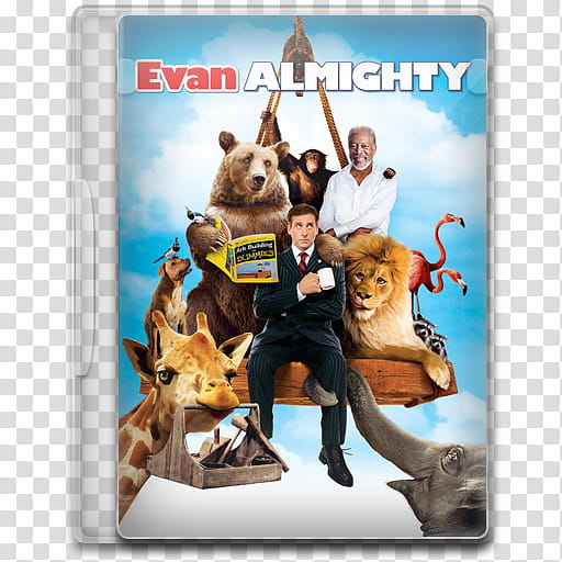 Movie Icon Mega , Evan Almighty, Evan Almighty DVD case art transparent background PNG clipart