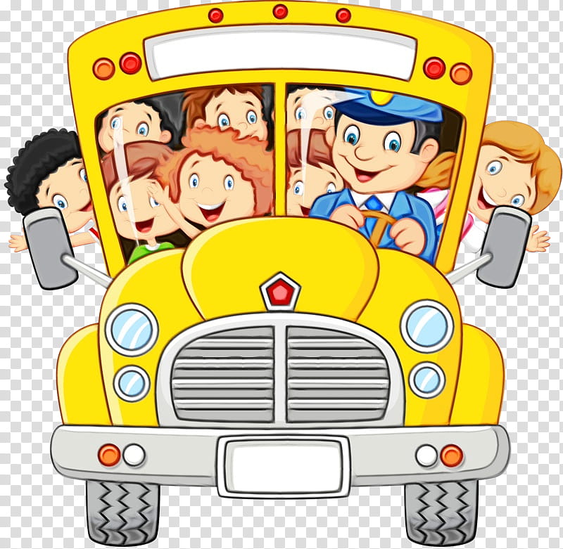 Cartoon School Bus, Watercolor, Paint, Wet Ink, School
, Child, Transport, Kindergarten transparent background PNG clipart
