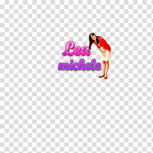 Lea michele texto transparent background PNG clipart