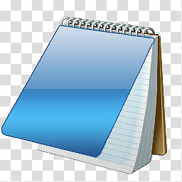 NotePad Icons, notepad blue transparent background PNG clipart