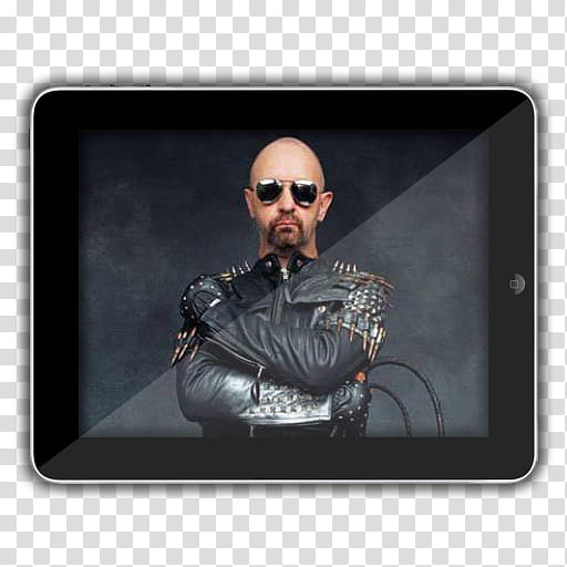 Music Icon , Judas Priest Rob Halford  iPad_Landscape_x transparent background PNG clipart