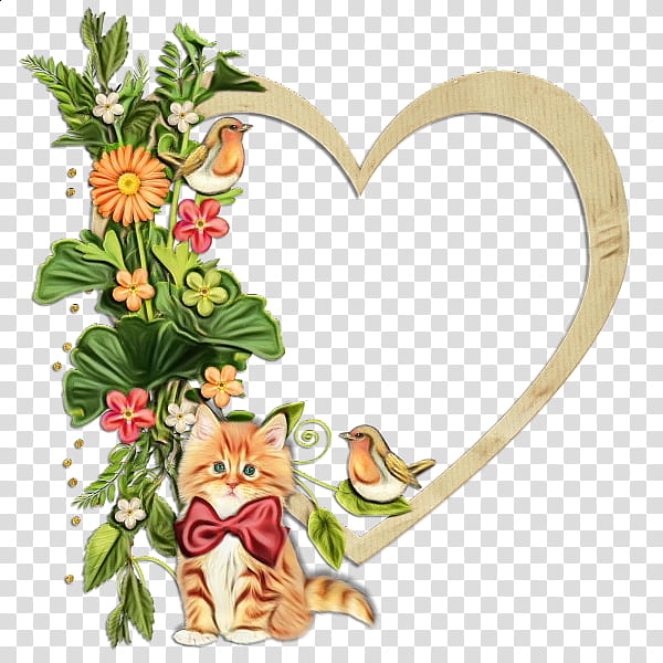Background Flower Frame, Frames, Heart, Heart Frame, Rose, Wreath, Cartoon, Plant transparent background PNG clipart
