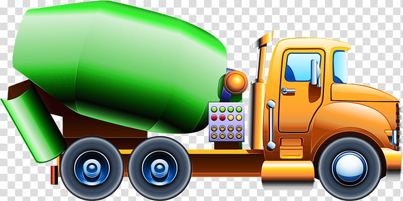 concrete mixer transport vehicle toy model car, Watercolor, Paint, Wet Ink, Toy Vehicle, Truck transparent background PNG clipart