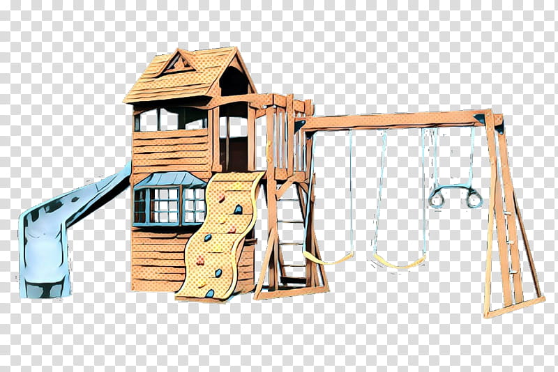 outdoor play equipment swing public space human settlement playground, Pop Art, Retro, Vintage, Playset, Playground Slide, Playhouse, Wood transparent background PNG clipart
