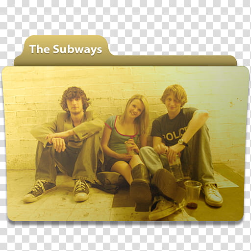 Music Folder , The Subways-printed folder illustration transparent background PNG clipart