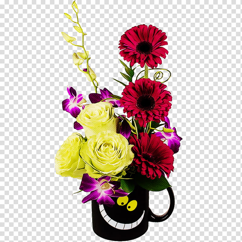 Floral design, Flower, Bouquet, Cut Flowers, Flower Arranging, Floristry, Gerbera, Flowerpot transparent background PNG clipart