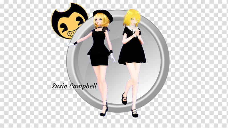 [MMD x BATIM] Susie Campbell V. + DL, white and black and white and black horse transparent background PNG clipart