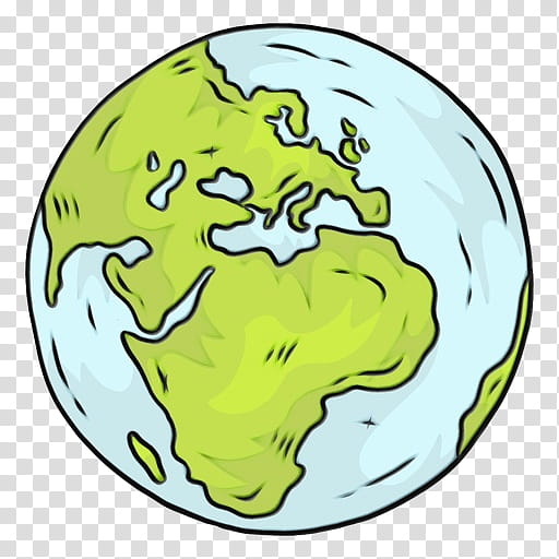 green yellow earth world logo, Watercolor, Paint, Wet Ink, Globe, Planet transparent background PNG clipart