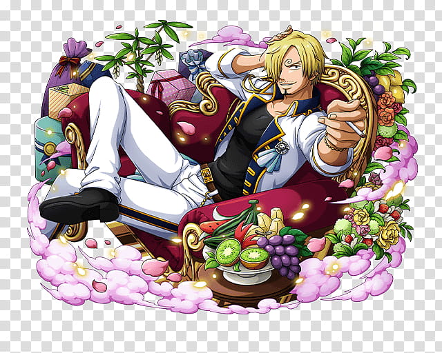 Sanji Vinsmoke, male fictional character transparent background PNG clipart