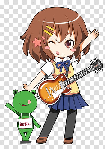 Kero-chan, brown haired female character illustration transparent background PNG clipart
