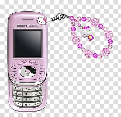 Celulares , pink Benq Siemens slide phone transparent background PNG clipart