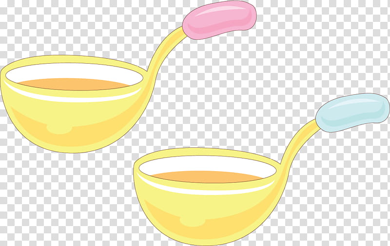 Spoon Yellow, Ladle, Cartoon, Plastic, Soup, Cup, Gratis, Tableware transparent background PNG clipart