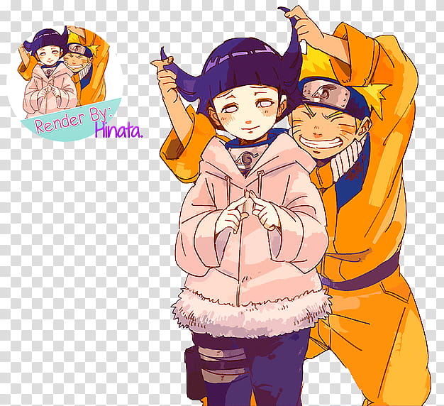Render Naruto y Hinata transparent background PNG clipart