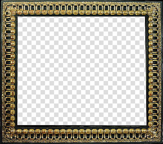 Antique Frames  s, gold-colored frame border transparent background PNG clipart