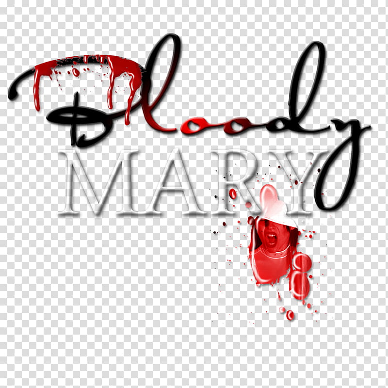 Bloody Mary Text transparent background PNG clipart