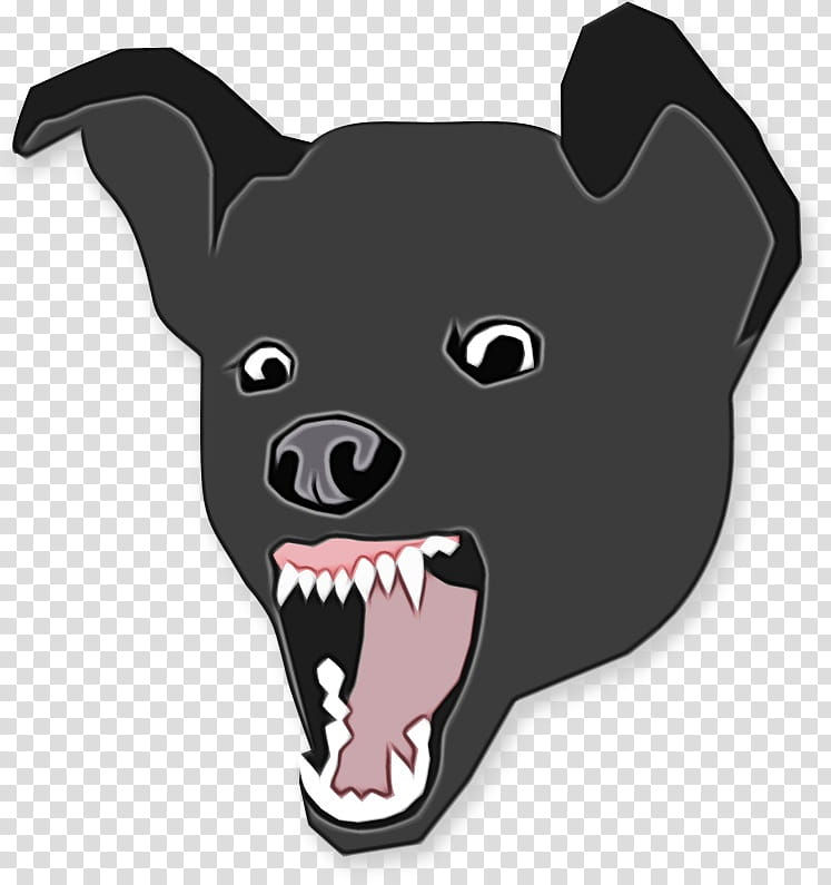 Dog Hound Pig Bear Snout, Watercolor, Paint, Wet Ink, Cartoon, Attack Dog, Animal, Anger transparent background PNG clipart