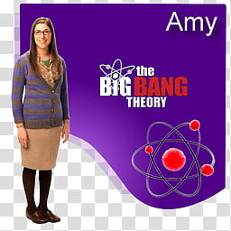 The Big Bang Theory Set , Amy  icon transparent background PNG clipart