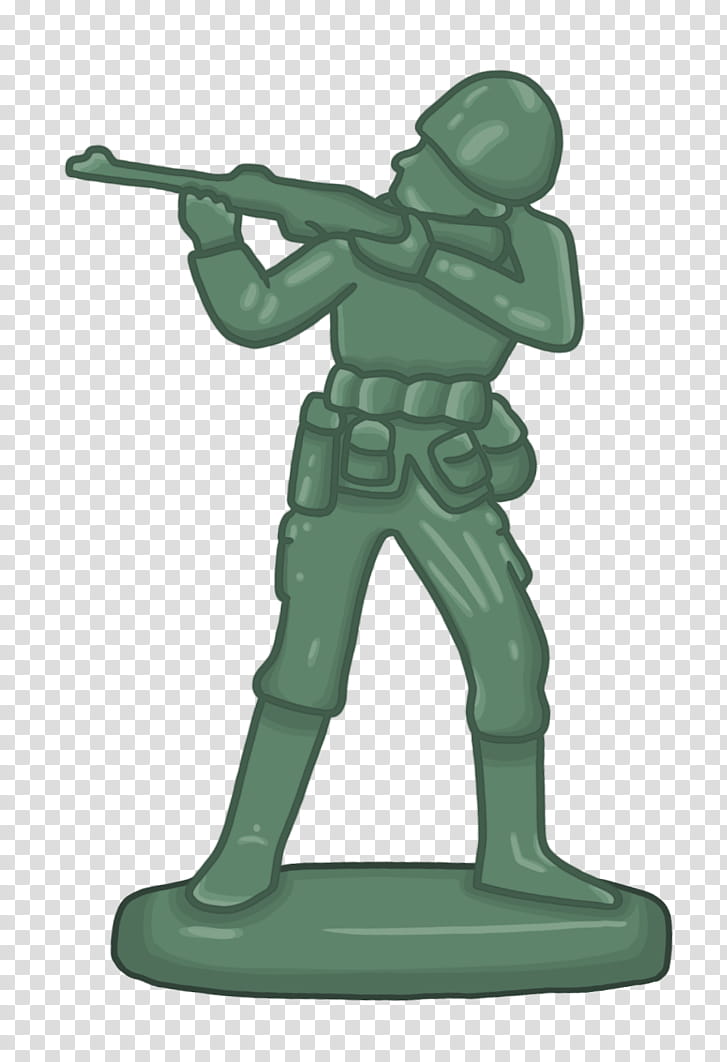DustAfterRain  commission, green soldier toy transparent background PNG clipart