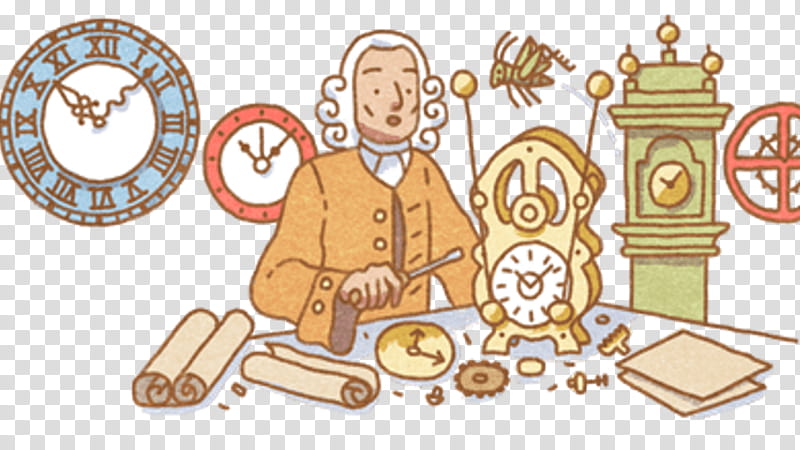 Birthday Food, Google Doodle, United Kingdom, Marine Chronometer, Clock, Clockmaker, Inventor, Birthday transparent background PNG clipart