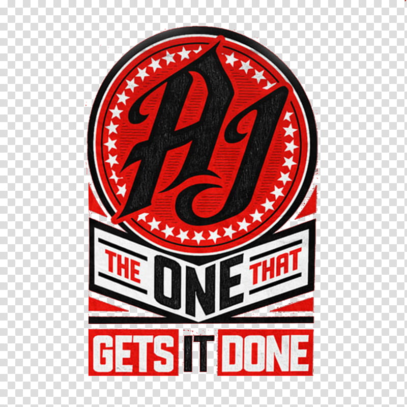 AJ The One That Gets It Done logo transparent background PNG clipart