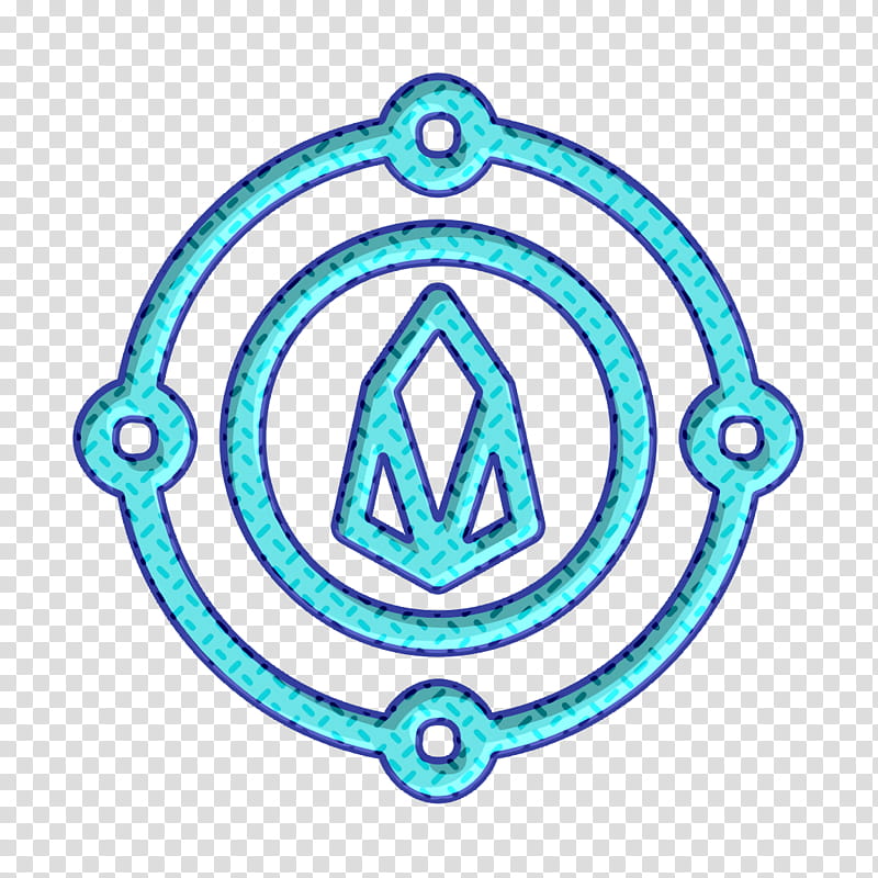 adoption icon coin icon cryptocurrency icon, Ecosystem Icon, Eos Icon, Token Icon, Turquoise, Aqua, Circle, Symbol transparent background PNG clipart