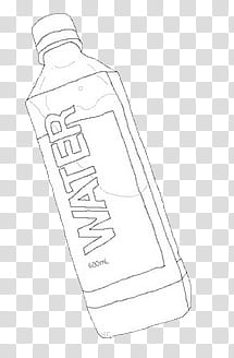 AESTHETIC GRUNGE, water bottle illustration transparent background PNG clipart