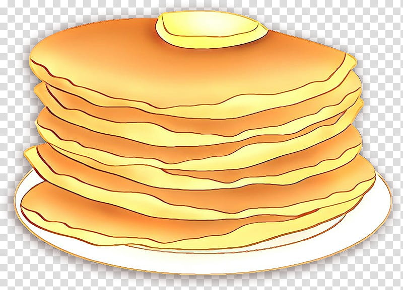 pancake yellow food dish breakfast, Cuisine, Stack Cake, Baked Goods, Dessert transparent background PNG clipart