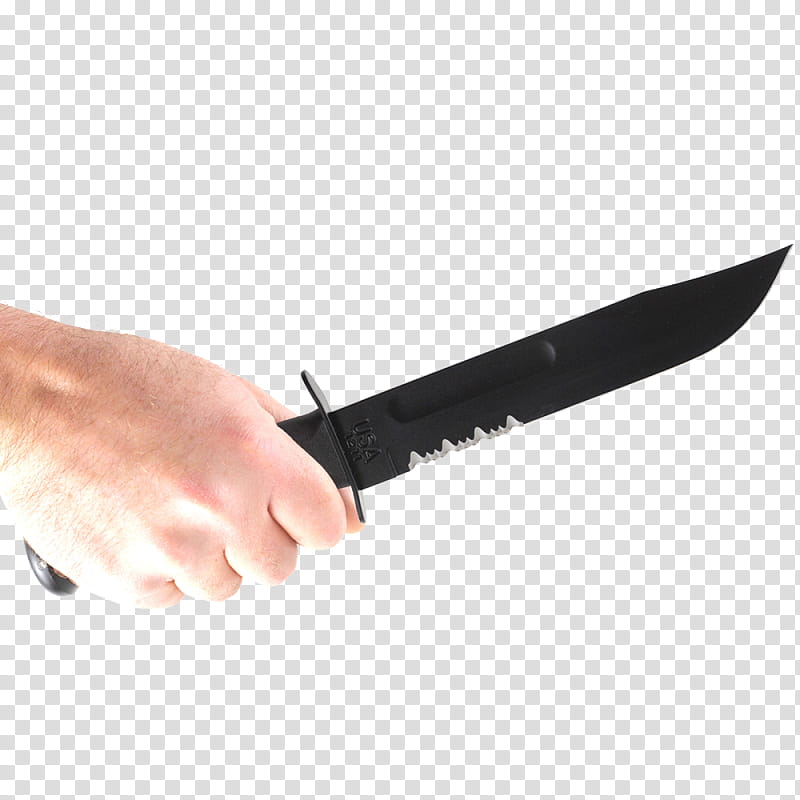 Bowie Knife Knife, Serrated Blade, Hunting Survival Knives, Combat Knives, Throwing Knife, Kabar, Pocketknife, Survival Knife transparent background PNG clipart