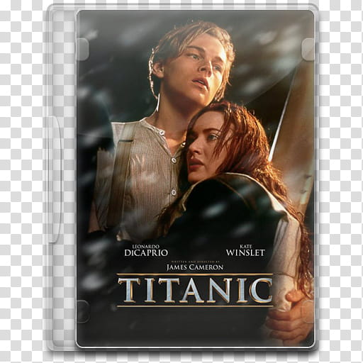 Movie Icon , Titanic, Titanic DVD case illustration transparent background PNG clipart