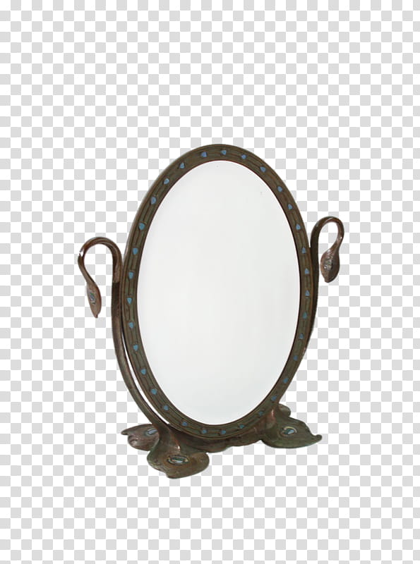 , Mirror, Espejo Ovalado, Oval Mirror, Light, Art Nouveau, Frames, Glass transparent background PNG clipart