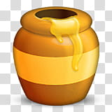yellow and orange honey jar transparent background PNG clipart