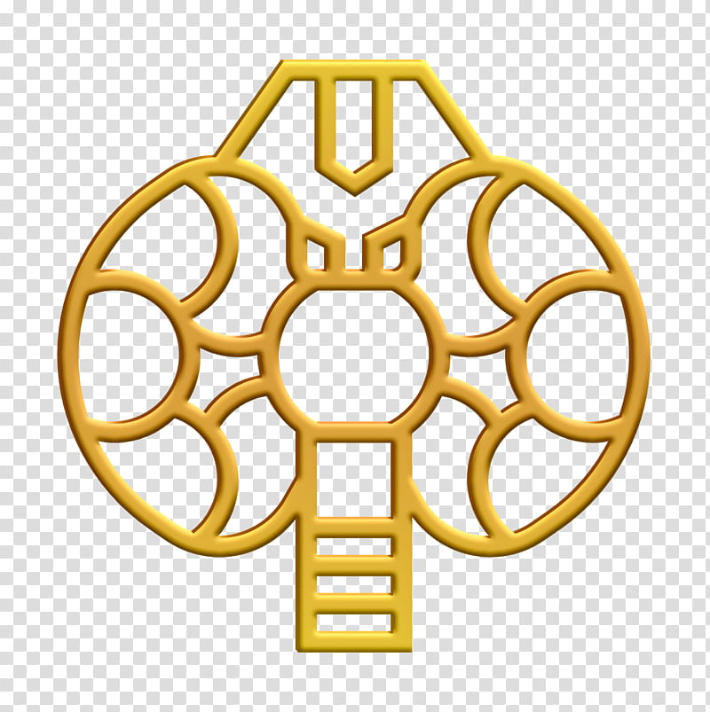 anatomy icon gland icon larynx icon, Organ Icon, Thyroid Icon, Yellow, Symbol transparent background PNG clipart