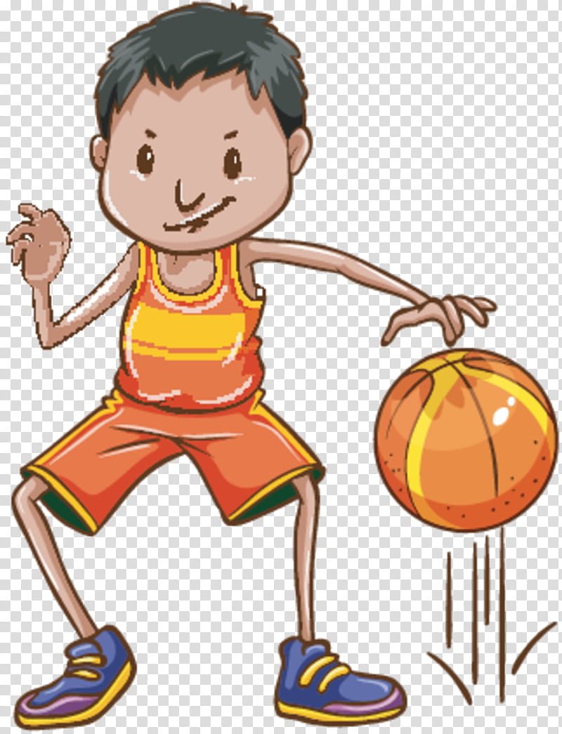 Child, Basketball, Drawing, Women, Dribbling, Basketball Player, Cartoon, Throwing A Ball transparent background PNG clipart