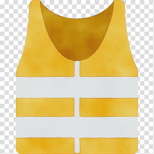 yellow clothing high-visibility clothing active tank outerwear, Watercolor, Paint, Wet Ink, Highvisibility Clothing, Neck, Vest, Sleeveless Shirt transparent background PNG clipart
