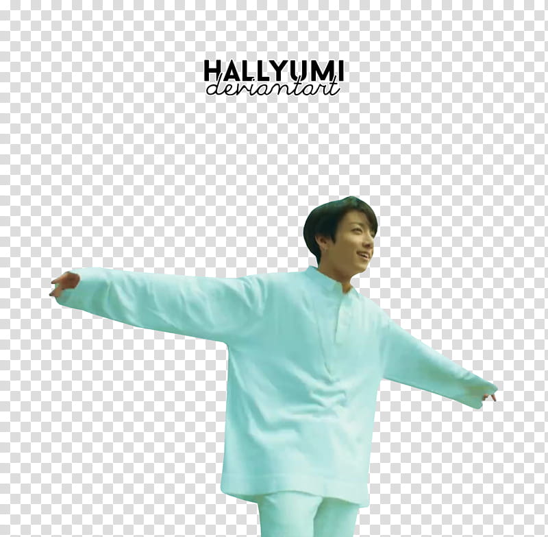 BTS Euphoria, man in teal top transparent background PNG clipart