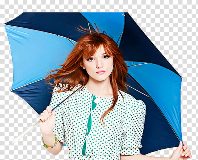 Bella Thorne, woman holding umbrella transparent background PNG clipart