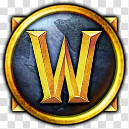 WoW High Rez Icon, World of Warcraft logo transparent background PNG clipart