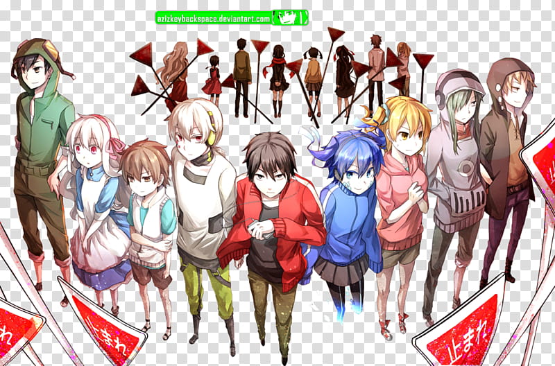 Kagerou Project, Render v, anime characters transparent background PNG clipart