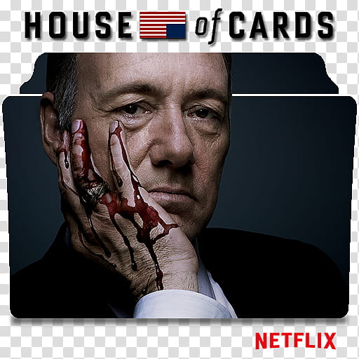 House of Cards series and season folder icons, House of Cards ( transparent background PNG clipart