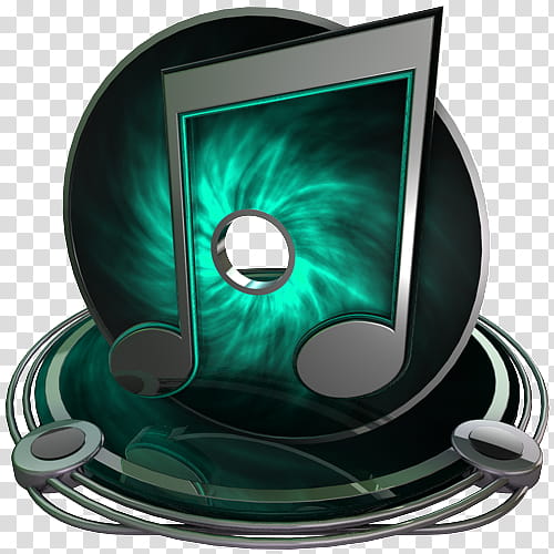 chrome and teal icons, itunes teal transparent background PNG clipart