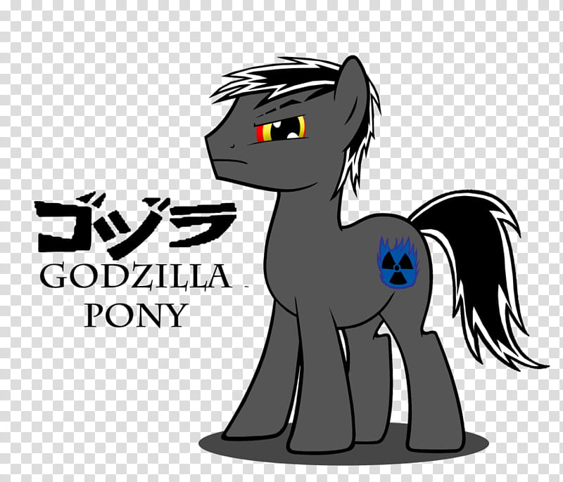 Godzilla pony, redone transparent background PNG clipart