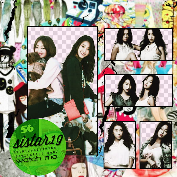 Bora and Hyorin Sistar transparent background PNG clipart