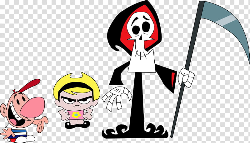 Billy Mandy and Grim LARGER RESOLUTION, Billy, Mandy, and Grim art transparent background PNG clipart