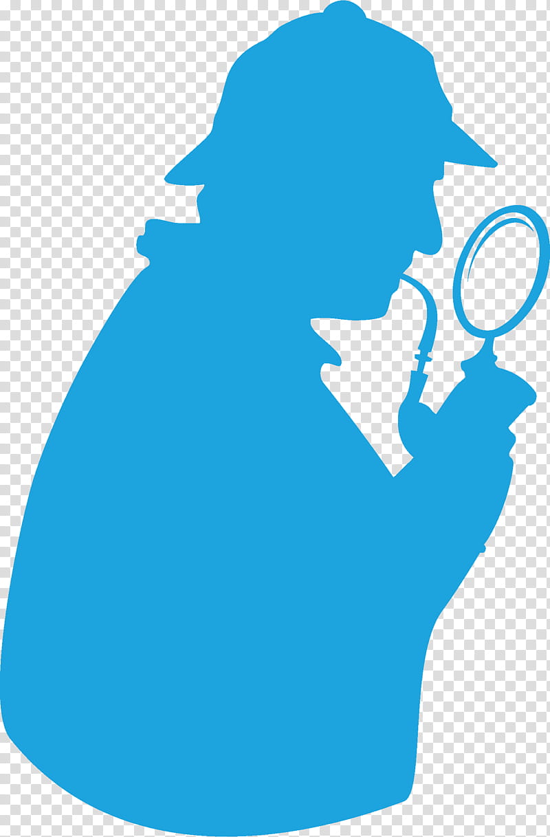 Magnifying Glass, Sherlock Holmes, John H Watson, Detective, Return Of Sherlock Holmes, Mystery, Silhouette, Internet Meme transparent background PNG clipart